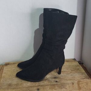 Dream‎ pairs black slouchy pointed toe boots heeled party boots